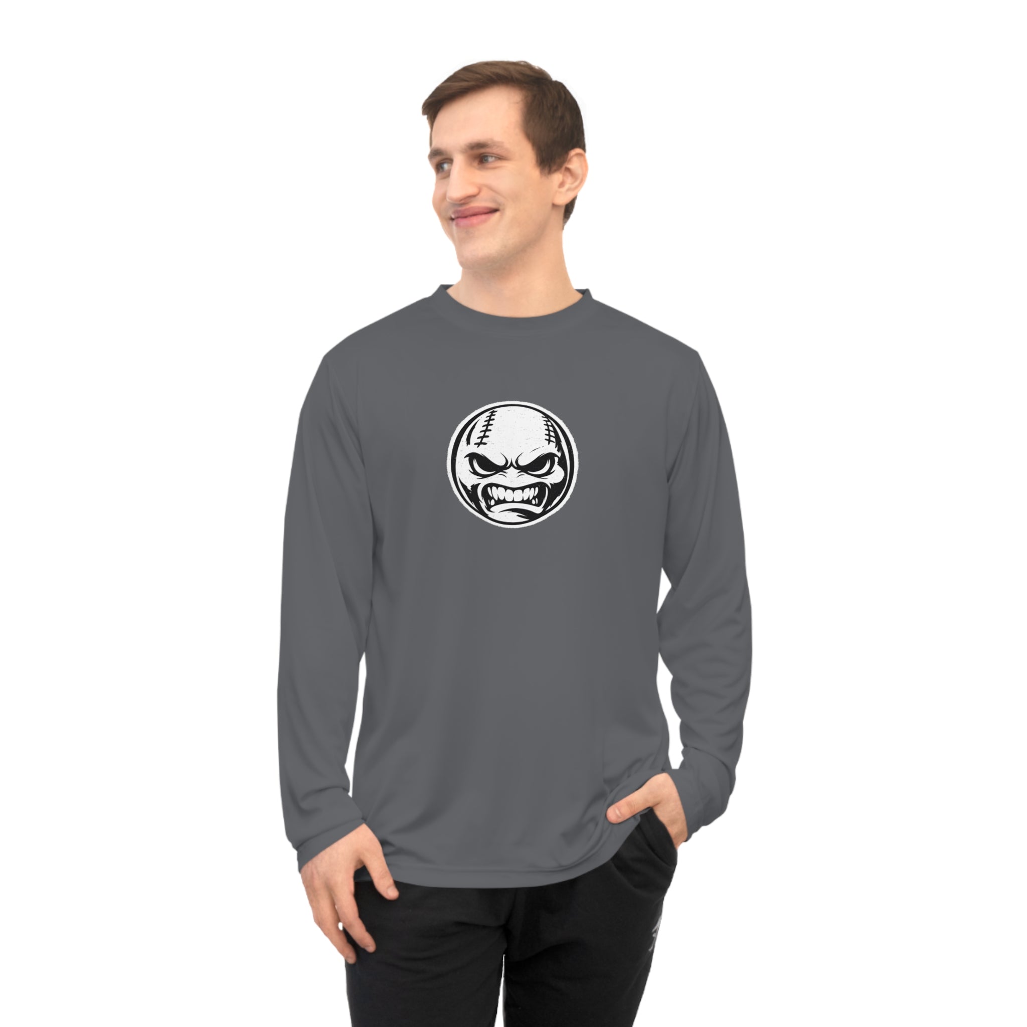 Baseball Face Performance Long Sleeve Shirt