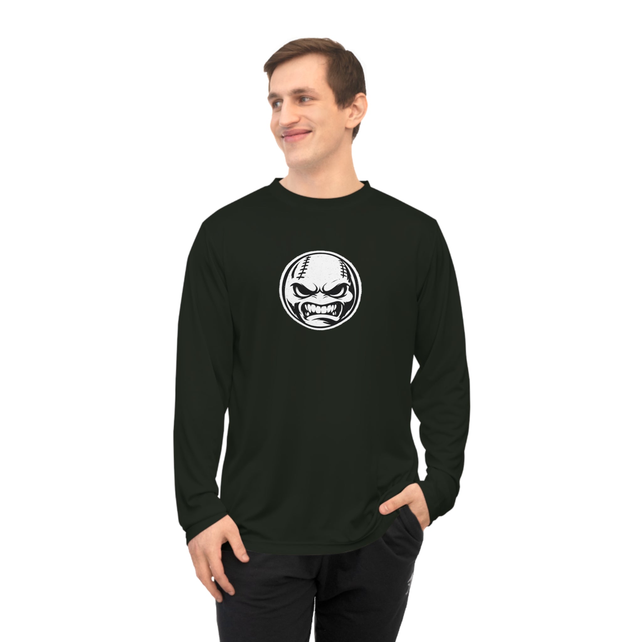Baseball Face Performance Long Sleeve Shirt